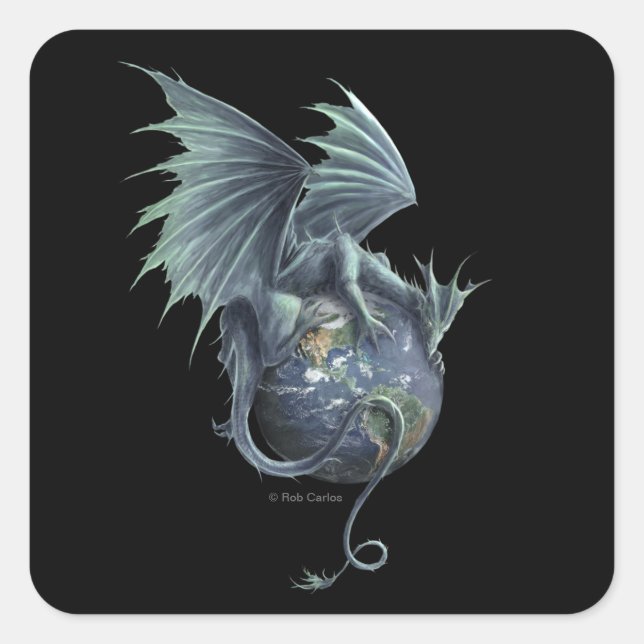 Earth Dragon Sticker (Vorderseite)