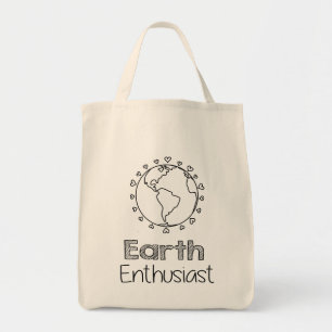 Earth-Enthusiast Ökologisch No Plastic Grocery Tragetasche