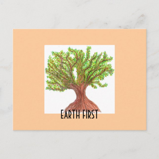 Earth First Postkarte (Vorderseite)
