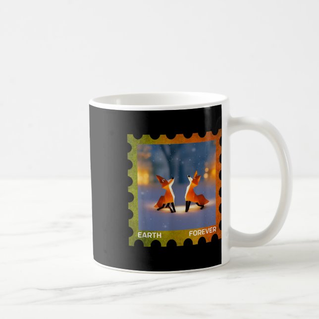 Earth Forever Environmental Protection Briefmarke Kaffeetasse (Rechts)