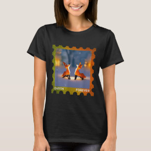Earth Forever Environmental Protection Briefmarke T-Shirt