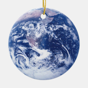 Earth Globe Keramik Ornament