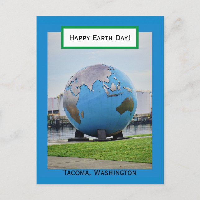 Earth Globe Postkarte (Vorderseite)