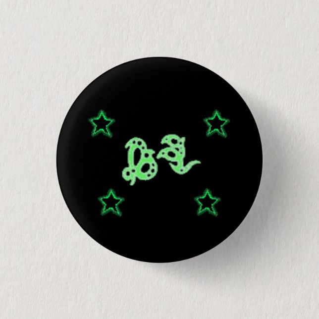 EARTH GODRUNE Stars Button (Vorderseite)