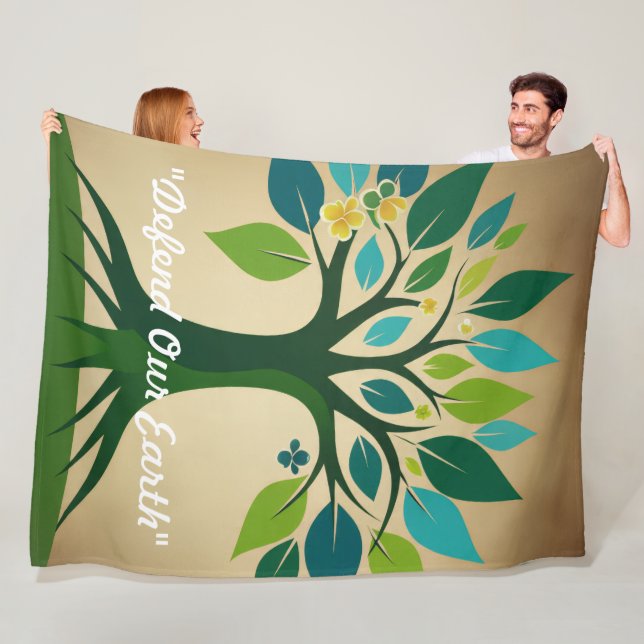 "Earth Healing Power" Fleecedecke (Beispiel)