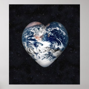 Earth Heart Poster
