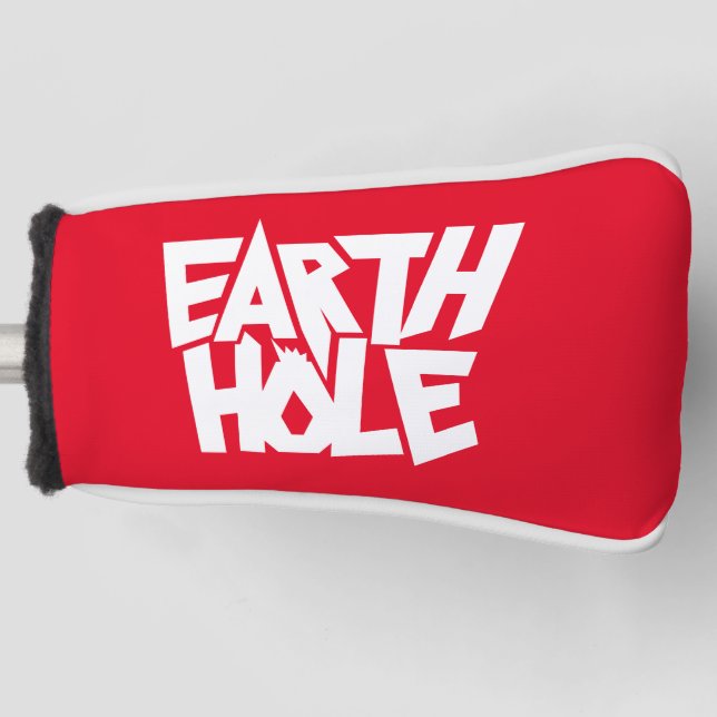 Earth Hole Golf Head Cover Red Headcover (Vorderseite)