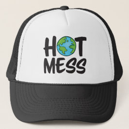 Earth Hot Mess Trucker Hat Truckerkappe