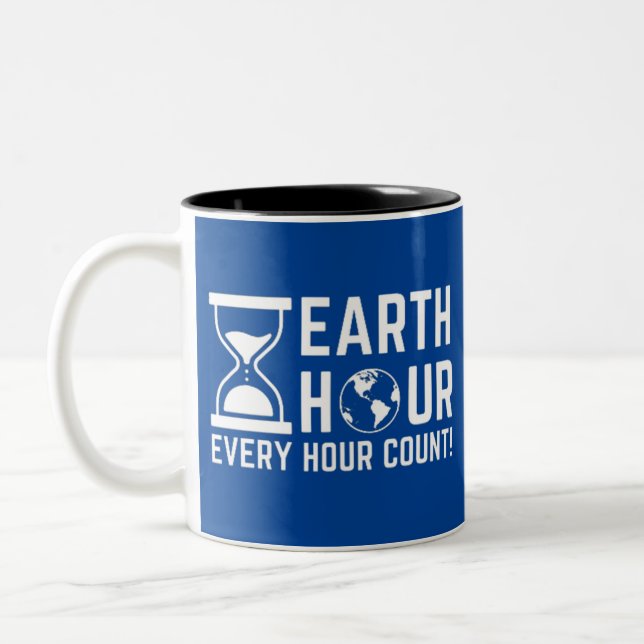 Earth Hour Zweifarbige Tasse (Links)