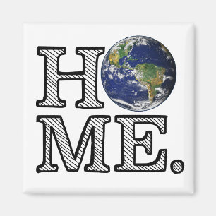 Earth is Zuhause Naturalist House Warmer Magnet