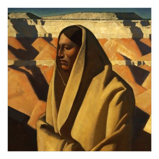 "Earth Knower" Western Art von Maynard Dixon Fotodruck (Vorne)