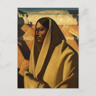 "Earth Knower" Western Art von Maynard Dixon Postkarte