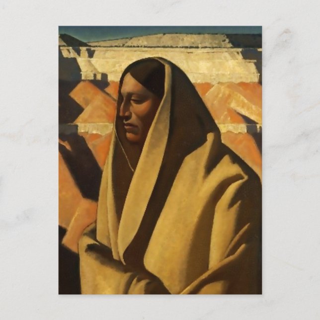 "Earth Knower" Western Art von Maynard Dixon Postkarte (Vorderseite)