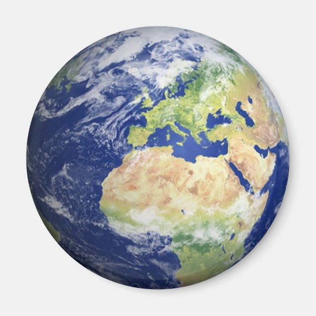 Earth Kühlschrankmagnet #2 - Europa/Afrika Magnet (Vorne)