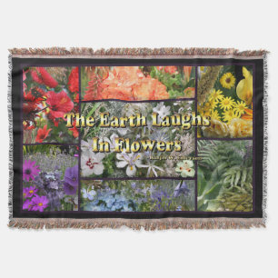 Earth Lagh in Blume FotoCollage Decke