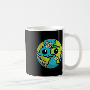 Earth Lover Day Illustration Gift Glol Erwärmung E Kaffeetasse
