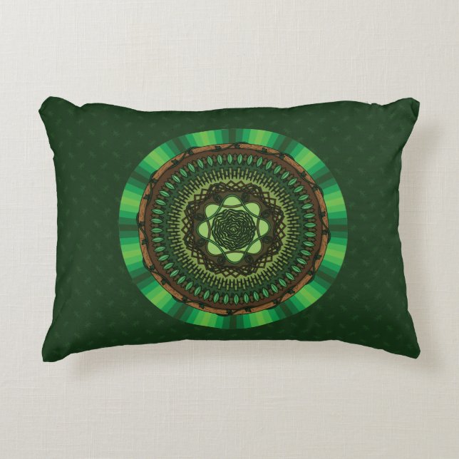 Earth Mandala Accent Pillow Dekokissen (Vorderseite)