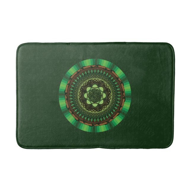 Earth Mandala Bath Mat Badematte (Vorderseite)