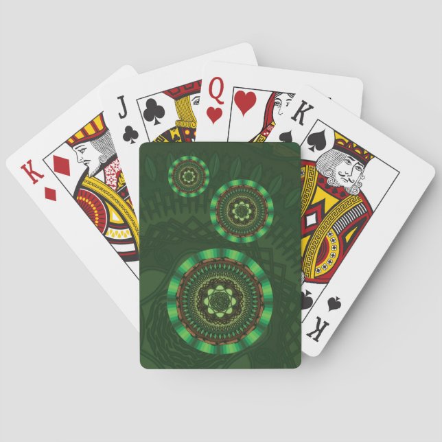 Earth Mandala Classic Playing Cards Spielkarten (Rückseite)