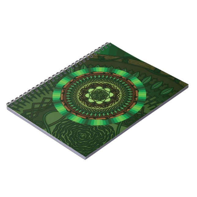 Earth Mandala Notebook Notizblock (Linke Seite)