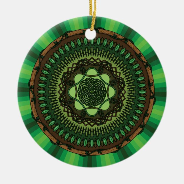 Earth Mandala Ornament (Vorne)