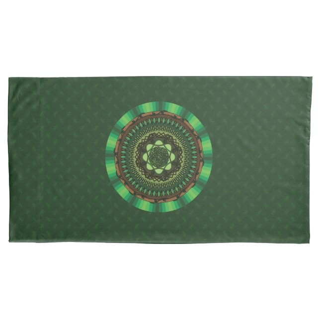 Earth Mandala Pillow Case Kissenbezug (Vorderseite)