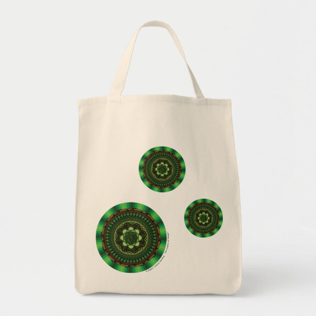 Earth Mandala Tote Bag Tragetasche (Vorne)