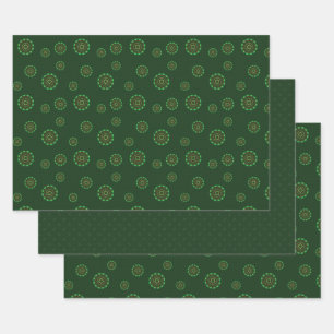 Earth Mandala Wrapping Paper Set Geschenkpapier Set