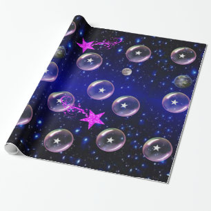 Earth Moon Wrapping Paper Geschenkpapier