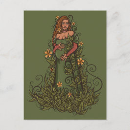 Earth Mother Goddess Druid Postkarte