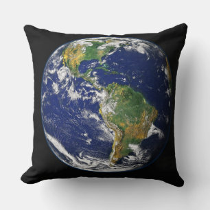 Earth North America South America Globe Kissen