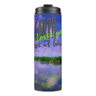Earth Our Zuhause Blue Summer Sky Sky and Water Thermosbecher