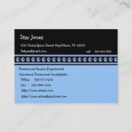 Earth OutSpace Planets Business Cards Visitenkarte