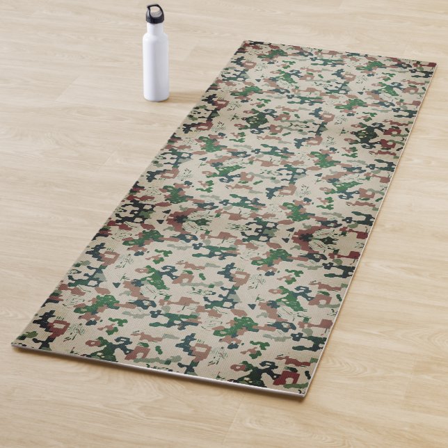 Earth Pixel Woodland  Yogamatte (Beispiel)