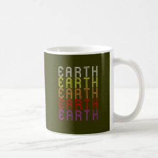 Earth Planet Retro Vintag Astronomie T - Shirt Kaffeetasse