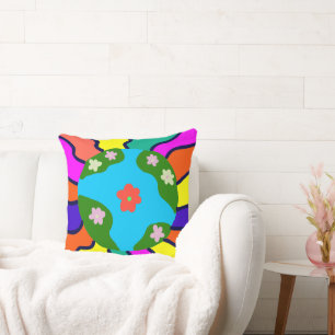 Earth Retro Vibes Art Kissen