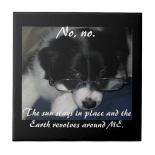 "Earth Revolves around ME"-Datei Fliese