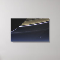 Earth Saturn Poster
