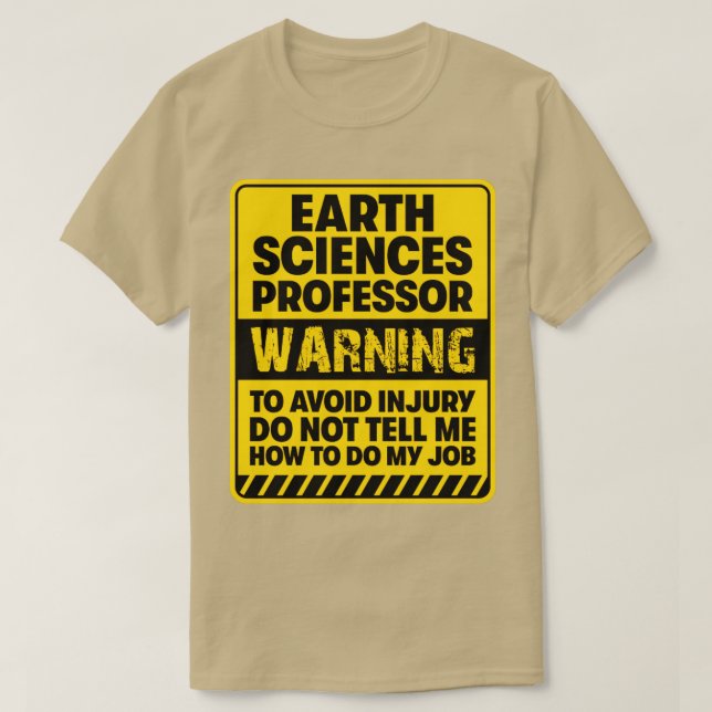 Earth Sciences Professor2 T-Shirt (Design vorne)