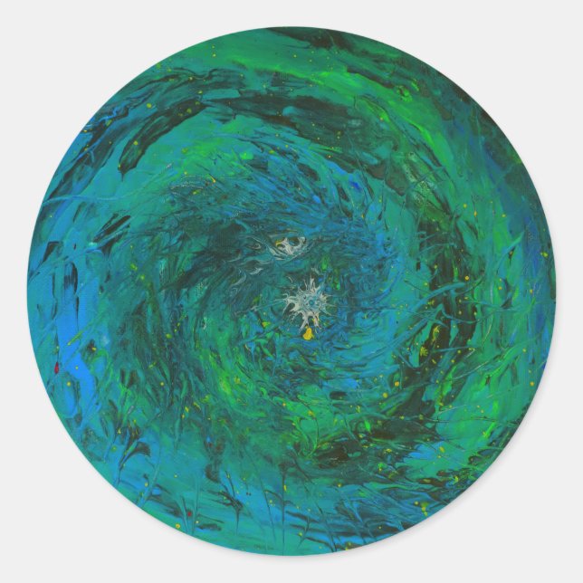 Earth Sea Spirits Runder Aufkleber (Vorderseite)