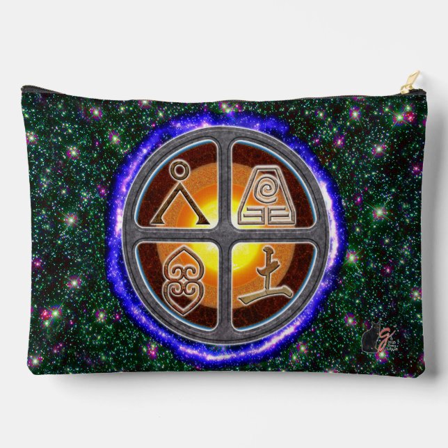 Earth Signs Large Zubehörtasche (Rückseite)