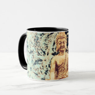 Earth Sitting Buddha Elegant Zen-Erleuchtung Tasse