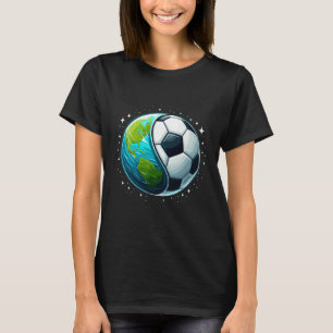 Earth Soccer Earth Day Football Sports Men Womens T-Shirt