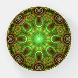 Earth Star Glass Paperweight Briefbeschwerer