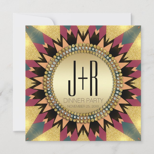 Earth Stbe Glitzer Sunshine Party Einladung (Vorderseite)