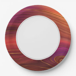 Earth Strata Red Pink Pappteller