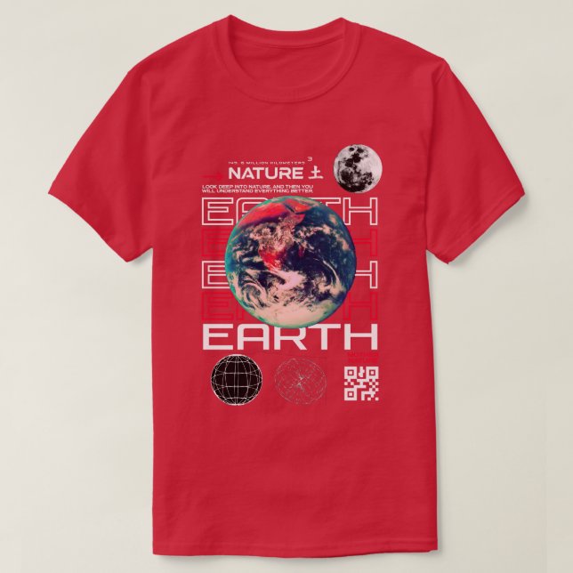 Earth Streetwear Design T-Shirt (Design vorne)