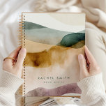 Earth Tone Abstrakt Beige Ästhetik Personalisiert Planer<br><div class="desc">Dies ist ein personalisiertes Notizbuch mit einem Erdenton Wasserfarbe Hintergrund. // Für passende Artikel besuchen Sie bitte die Kollektion "NOTEBOOKS PLANNERS" im Shop von By Nicole Designs Zazzle. * Wenn Ihnen dieses Design gefällt, Sie es aber nicht für etwas finden, das Sie suchen, wenden Sie sich bitte jederzeit an mich:)...</div>