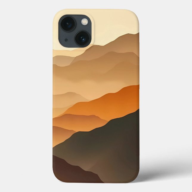 Earth Tone Gradient Desert iPhone Case (Rückseite)