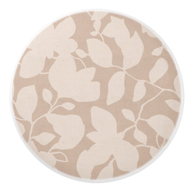 Earth Tone Magnolia Sand beige mono Keramikknauf (Vorderseite)